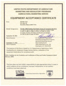 2022 USDA Acceptance Certificate NiroflexUSA all garment styles 232x300 1