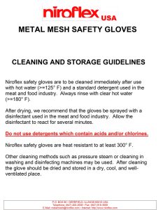 Niroflex Cleaning and Storage Guidelines 2024